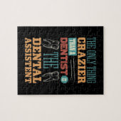 Gift dentist, tandheelkundige assistent tandheelku legpuzzel (Horizontaal)