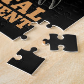 Gift dentist, tandheelkundige assistent tandheelku legpuzzel (Zijkant)