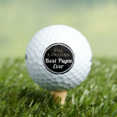 Gift dit! Best Papa custom Golf Balls Golfballen (Insitu Shirt)
