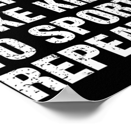  Gift Eat Sleep Kinder naar Sport Herhalen Poster (Hoek)