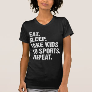  Gift Eat Sleep Kinder naar Sport Herhalen T-shirt