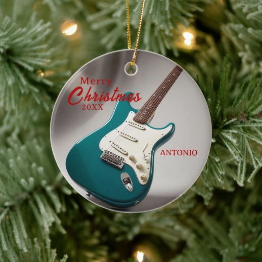 Gift Elektrische Gitaar Muziek Enthusiast Ornament (Boom)