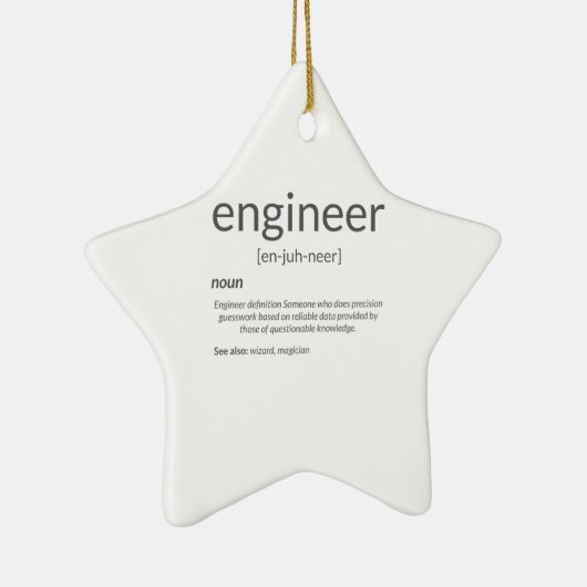 Gift Engineer College Major Engineer Definition Keramisch Ornament (Rechts)