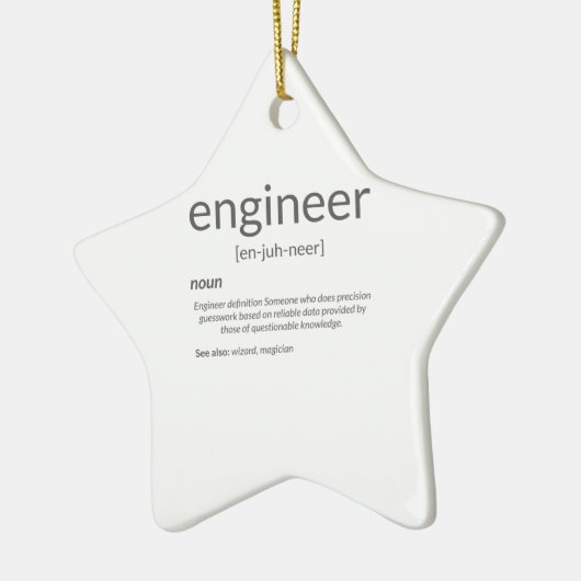 Gift Engineer College Major Engineer Definition Keramisch Ornament (Links)