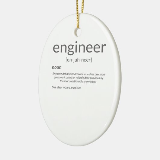Gift Engineer College Major Engineer Definition Keramisch Ornament (Links)