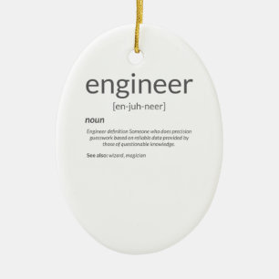 Gift Engineer College Major Engineer Definition Keramisch Ornament