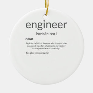 Gift Engineer College Major Engineer Definition Keramisch Ornament