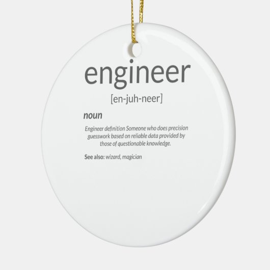 Gift Engineer College Major Engineer Definition Keramisch Ornament (Links)