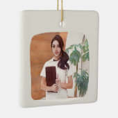 gift estheticien- Geschilderd Keramisch Ornament (Rechts)