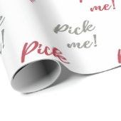 Gift Exchange Game-verpakkingspapier.  Kies me! Cadeaupapier (Rol Hoek)