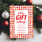 Gift Exchange Party Vakantie Schattigee Geschenken Kaart