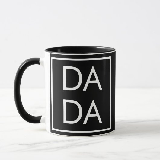 Gift Father Day Dada Boxed Square Dad Matching Mok (Links)