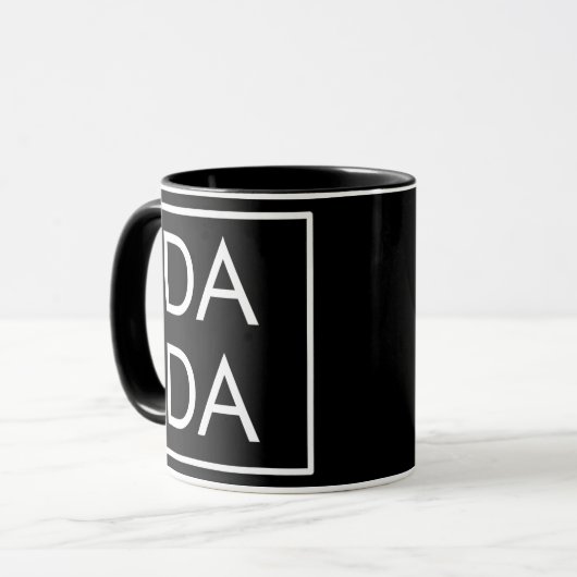 Gift Father Day Dada Boxed Square Dad Matching Mok (Voorkant links)