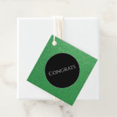 Gift-FavorTag - Faux Glitter Congrations Bedankjes Labels (In situ)