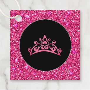 Gift-FavorTag - Pageant USA Tiara Crown Bedankjes Labels