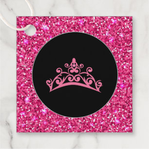 Gift-FavorTag - Pageant USA Tiara Crown Bedankjes Labels