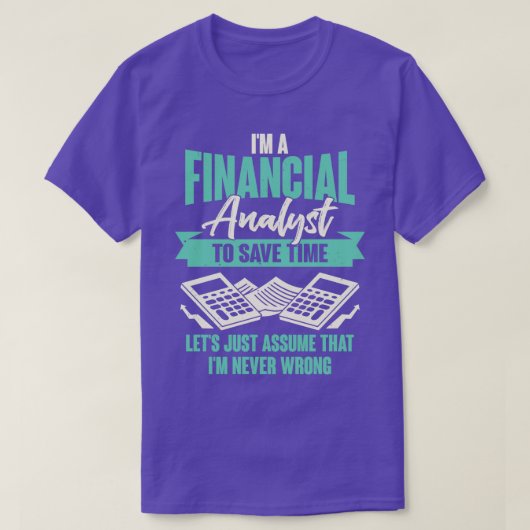 Gift Financial Analyst T-shirt (Design voorkant)