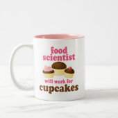 Gift: Food Scientist (Funny) Tweekleurige Koffiemok (Links)