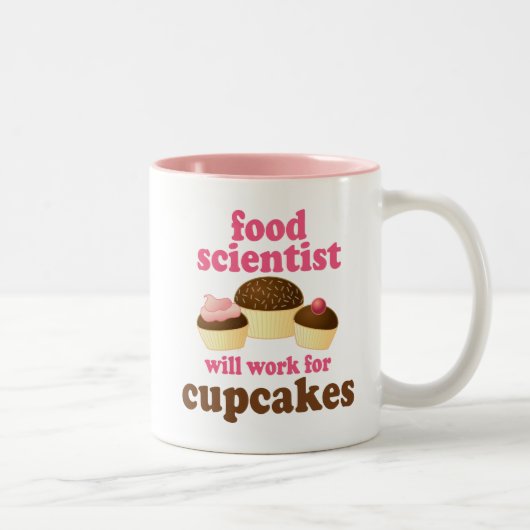 Gift: Food Scientist (Funny) Tweekleurige Koffiemok (Rechts)