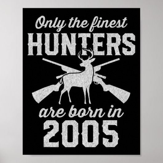 Gift for 18 Year Old Deer Hunter 18 th Birthday 20 Poster (Voorkant)