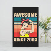 Gift for 18 Years Old Women  18th Birthday Briefpapier (Staand voorkant)