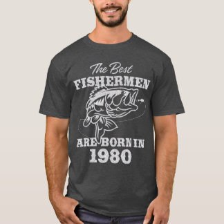 Gift for 41 Year Old Gevist Fisherman 1980 41st T-shirt