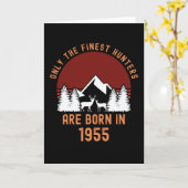 Gift for 66 Year Old Deer Hunter 66nd Birthday Kaart (Gele Bloem)