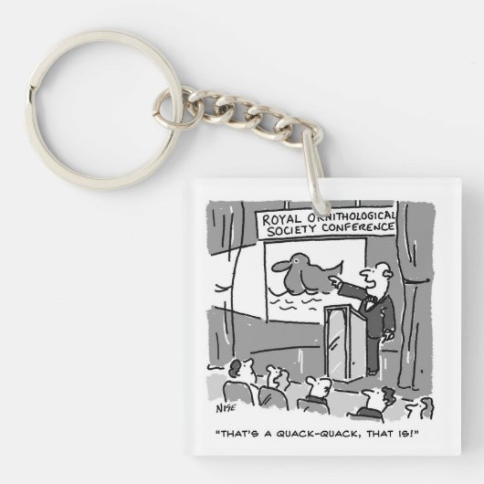 Gift for a Bird Watcher of Birder. Grappig Sleutelhanger (voorkant)