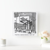 Gift for a Bird Watcher of Birder. Grappig Vierkante Klok (Huis)