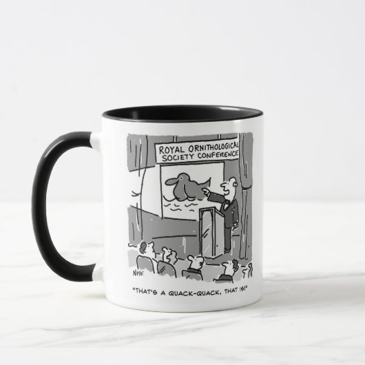 Gift for a Birdwatcher of Birder. Grappig Mok (Links)