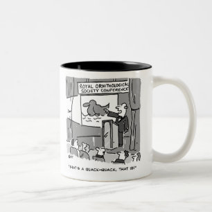 Gift for a Birdwatcher of Birder. Grappig Tweekleurige Koffiemok