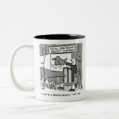 Gift for a Birdwatcher of Birder. Grappig Tweekleurige Koffiemok (Links)