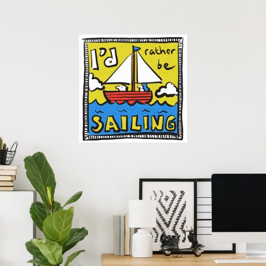 Gift for a Sailor of Yachtsman Poster (Thuiskantoor)