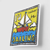 Gift for a Sailor of Yachtsman Vierkante Klok (Hoek)