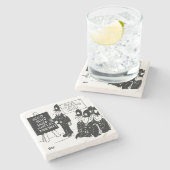 Gift for a UK Policeman - Police College Cartoon Stenen Onderzetter (Zijkant)