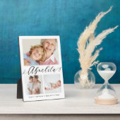 Gift for Abuelita | Grootkinderen 3 Foto-collage Fotoplaat (Zijkant)