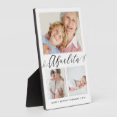 Gift for Abuelita | Grootkinderen 3 Foto-collage Fotoplaat (Zijkant)