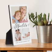 Gift for Abuelita | Grootkinderen 3 Foto-collage Fotoplaat