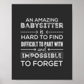Gift For Babysitter, Babysitter Gift Poster (Voorkant)