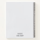 Gift for bakers, customizable recipe journal notitieboek (Achterkant)
