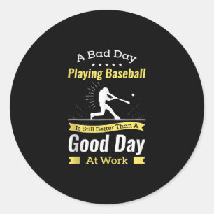 Gift for Baseball Player Baseball Team Funny Ronde Sticker