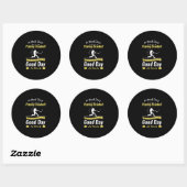 Gift for Baseball Player Baseball Team Funny Ronde Sticker (Vel)
