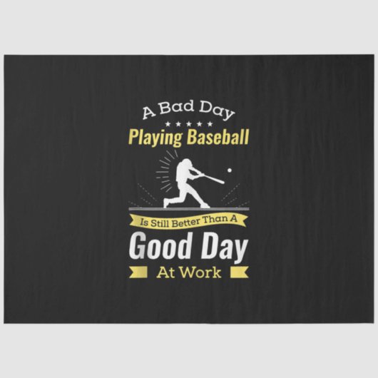 Gift for Baseball Player Baseball Team Funny Tissuepapier (Voorkant)