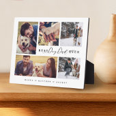 Gift for Best Dog Pap Ever Family Photo Collage Fotoplaat