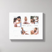 Gift for Best Father Ever Family Photo Collage Canvas Afdruk (Voorkant)