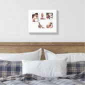 Gift for Best Father Ever Family Photo Collage Canvas Afdruk (Insitu (Slaapkamer))