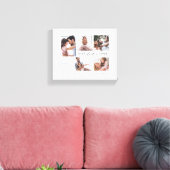Gift for Best Father Ever Family Photo Collage Canvas Afdruk (Insitu (Woonkamer))