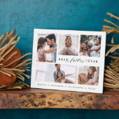 Gift for Best Father Ever Family Photo Collage Fotoplaat (Zijkant)