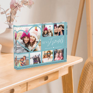 Gift for Best Friends 7 Photo Collage Heart BFFs Fotoblokken