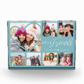 Gift for Best Friends 7 Photo Collage Heart BFFs Fotoblokken (Voorkant)